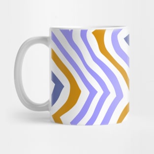 Wavy Purple Brown Abstract Design Mug